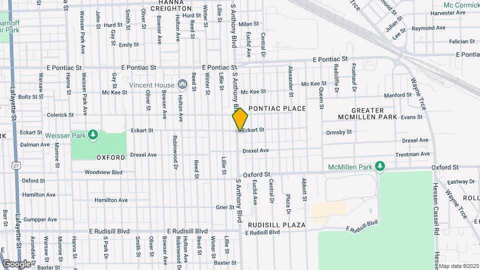 3109 S Anthony Blvd Map and Location Details