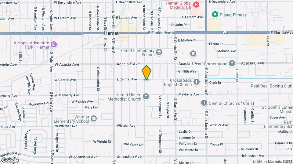509 E Central Ave Map and Location Details