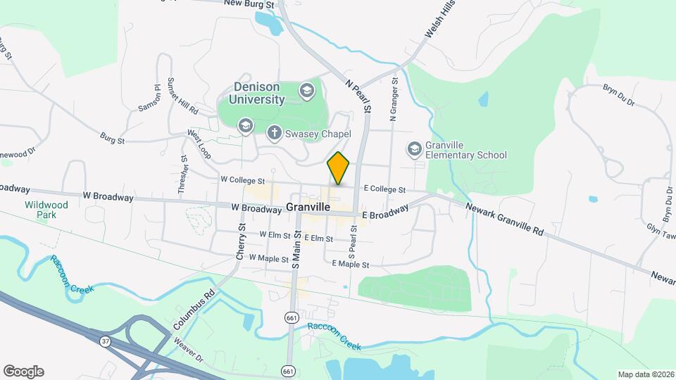 213 E College St, Unit 213 1/2 Map and Location Details