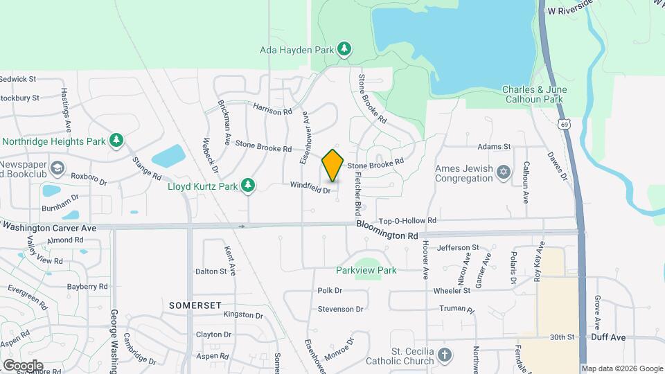 3801 Columbine Ave Map and Location Details