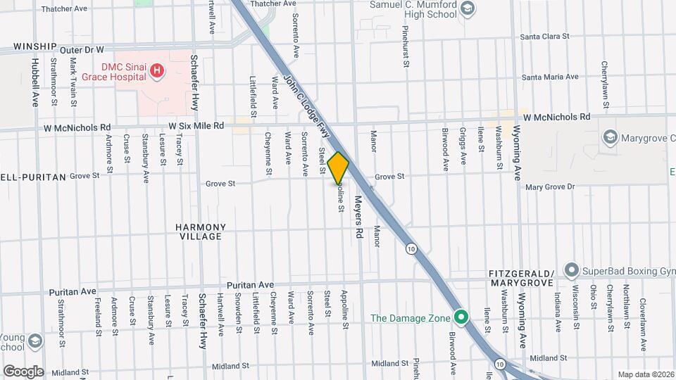 16621 Appoline St Map and Location Details