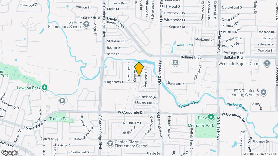 1720 Circle Creek Dr Map and Location Details