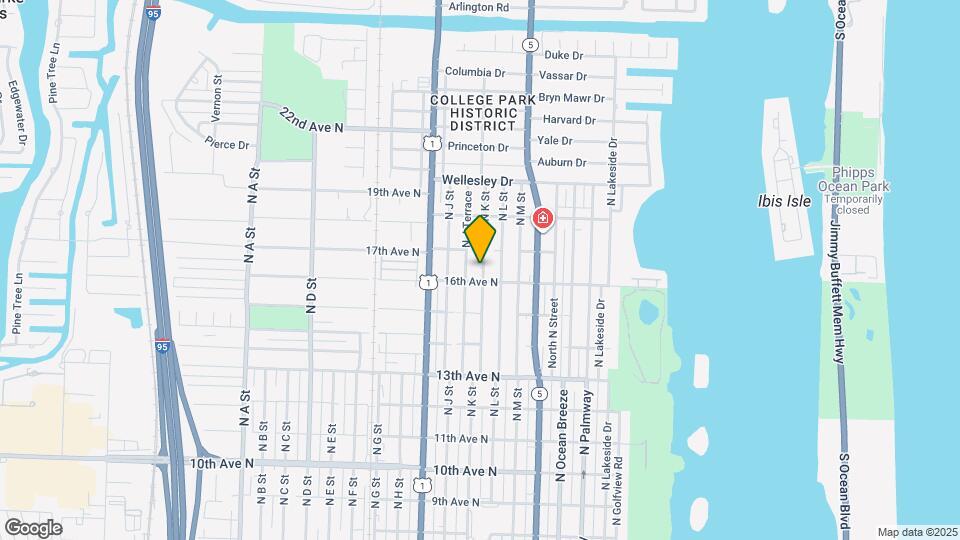 1609 N K St Map and Location Details