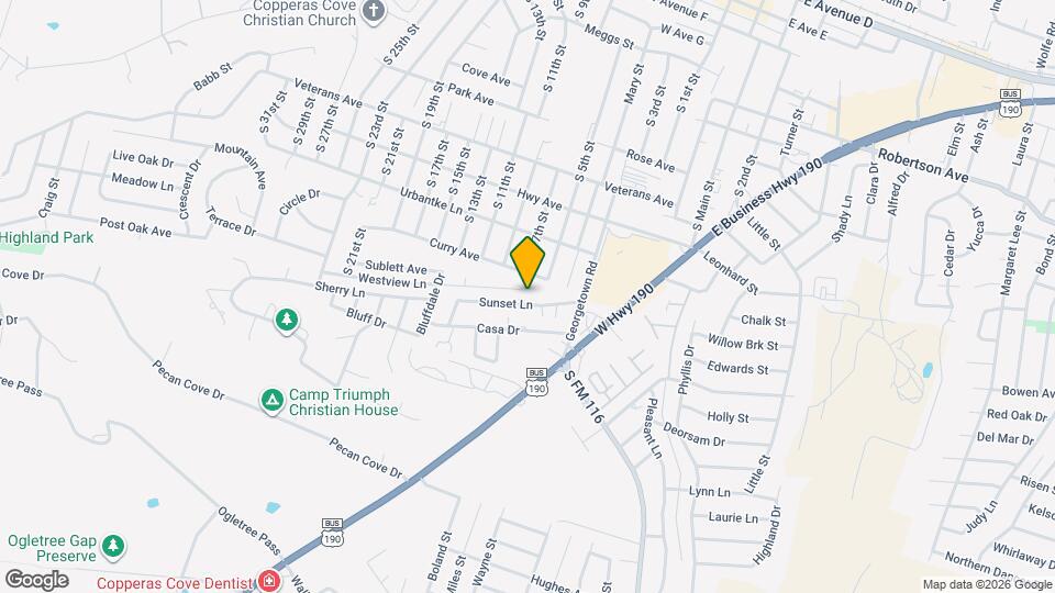 406 Sunset Ln Map and Location Details