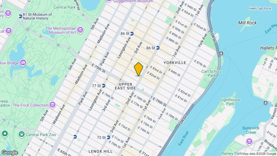 1551 2nd Ave Mapa y Detalles de la Ubicación