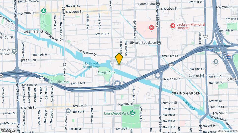 1610 NW N River Dr Map and Location Details
