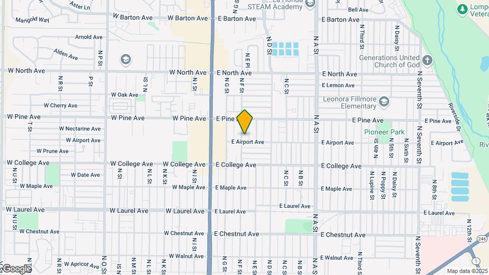 717 N F St Mapa y Detalles de la Ubicación