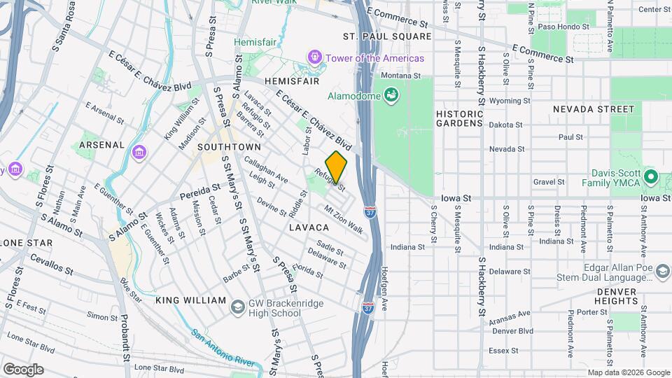 508 Refugio St Map and Location Details