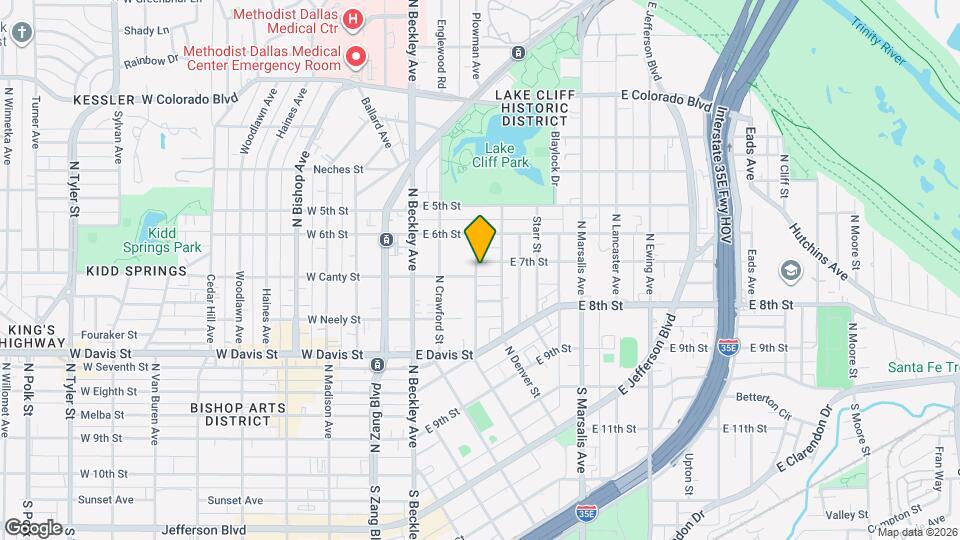 302 E 7th St Map and Location Details