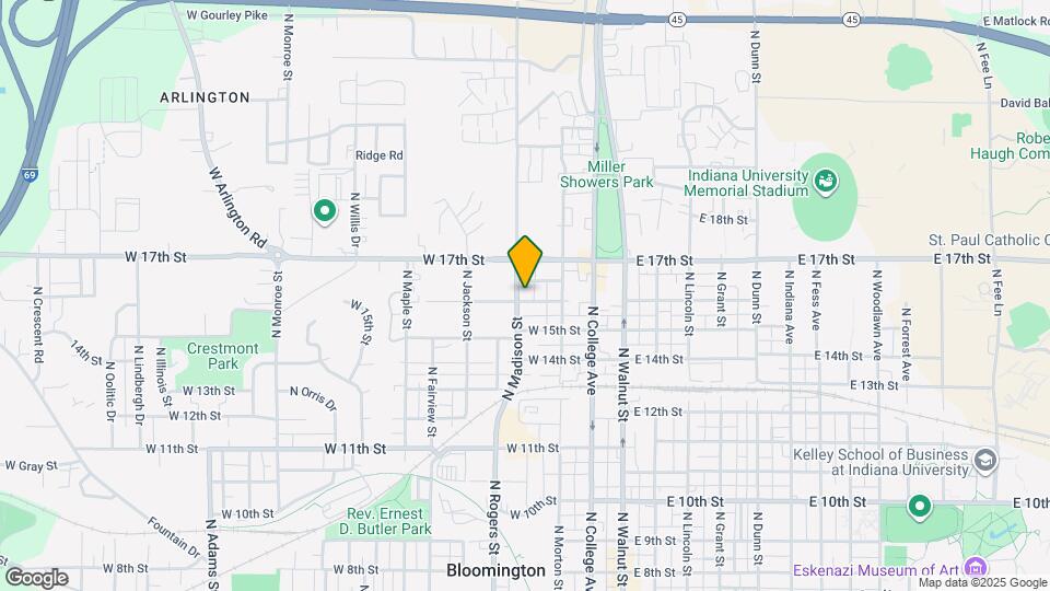 1200 N Madison St, Unit #1 Mapa y Detalles de la Ubicación