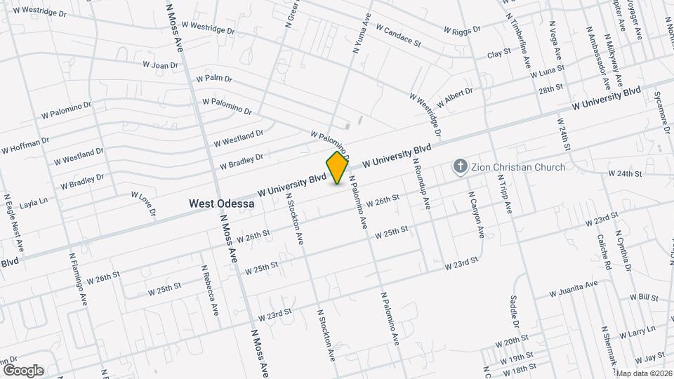 9827 W University Blvd Map and Location Details