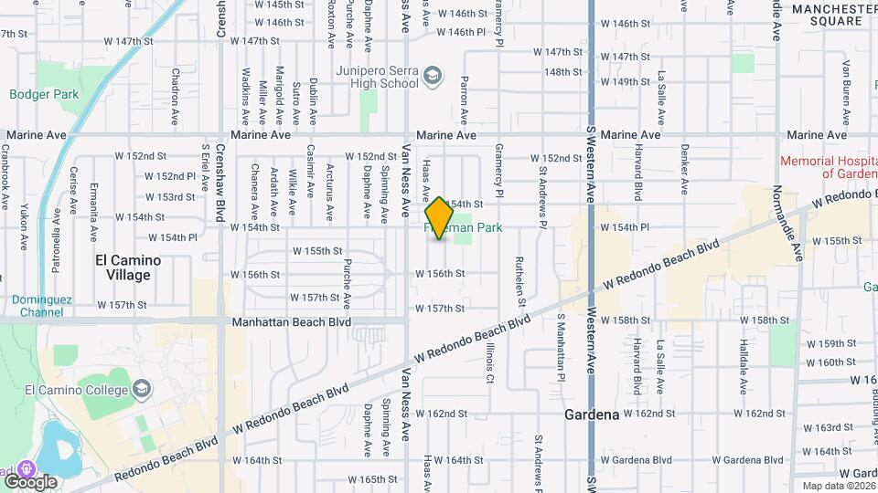 15419 Cimarron Ave Mapa y Detalles de la Ubicación