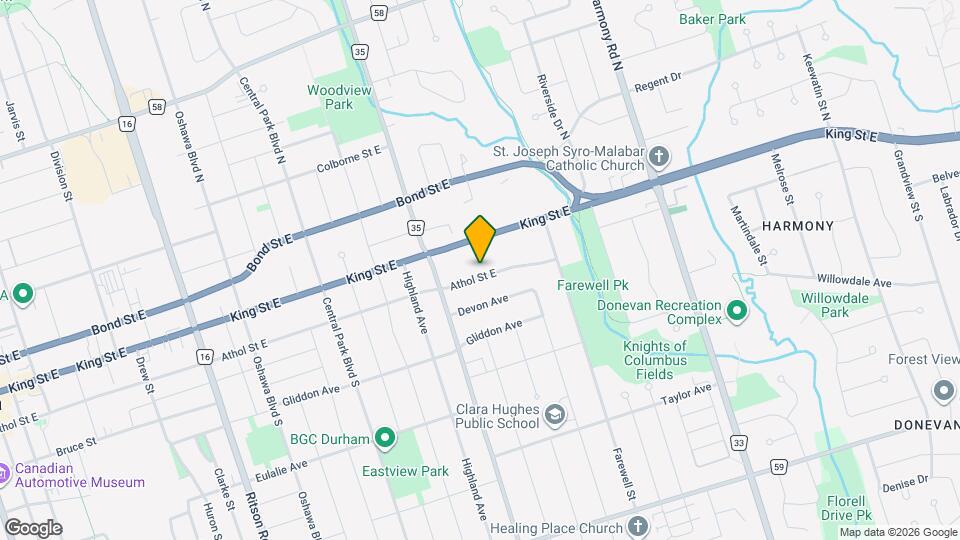 590 Athol St E Map and Location Details