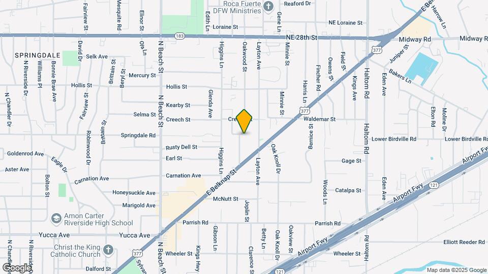 1822 Oakwood St Map and Location Details