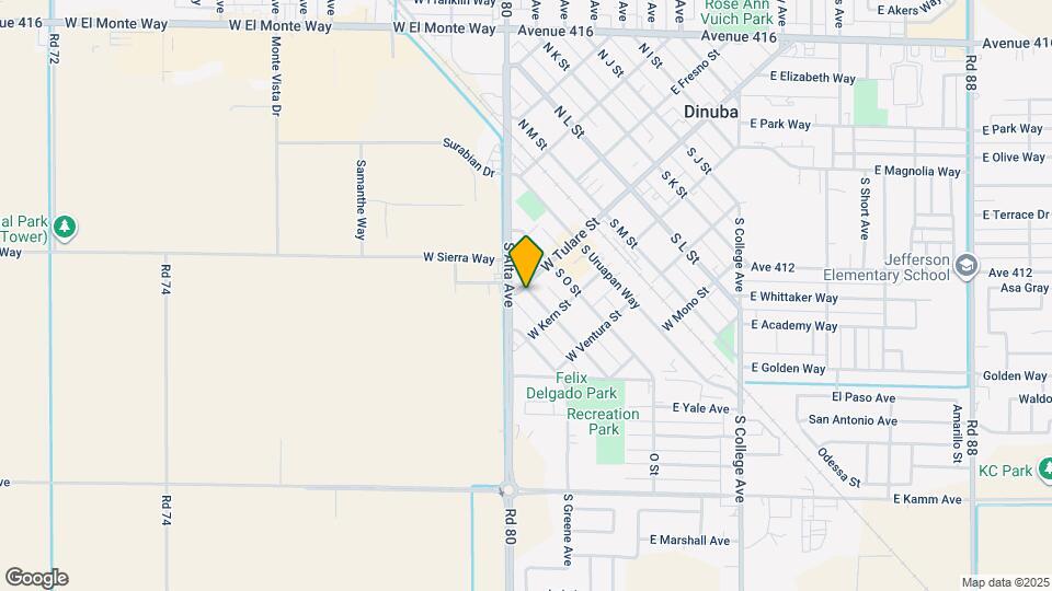 504 W Tulare St Map and Location Details