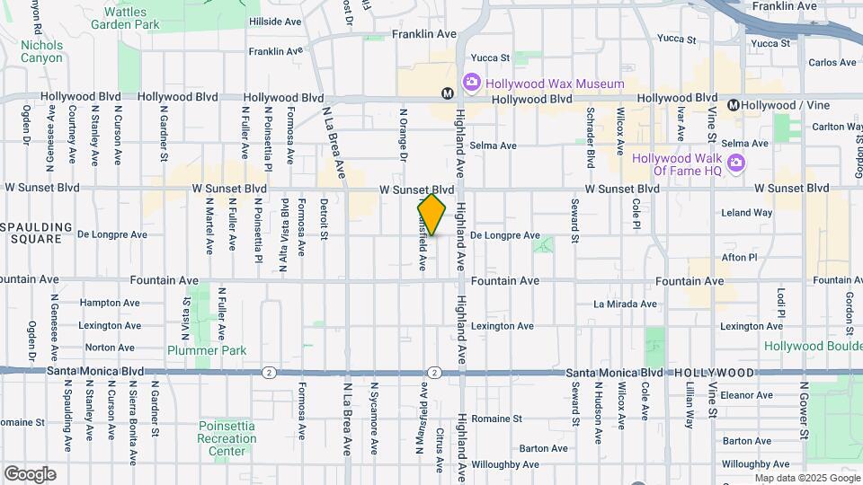 6858 De Longpre Ave Map and Location Details
