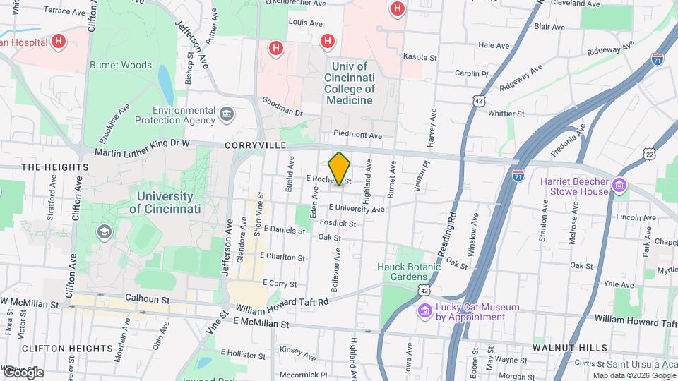 2917 Bellevue Ave Map and Location Details