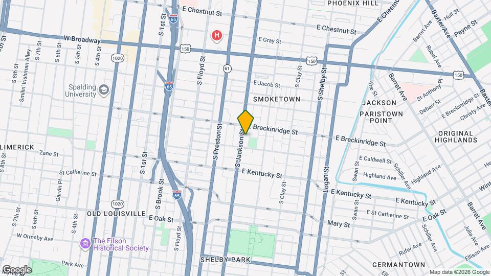 925 S Jackson St Map and Location Details