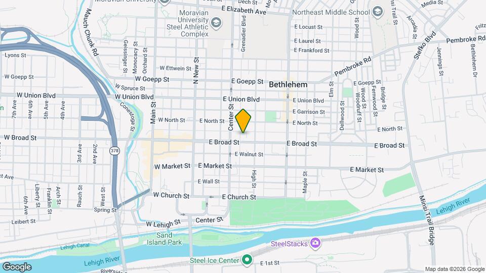 125 E Broad St, Unit Basement Map and Location Details