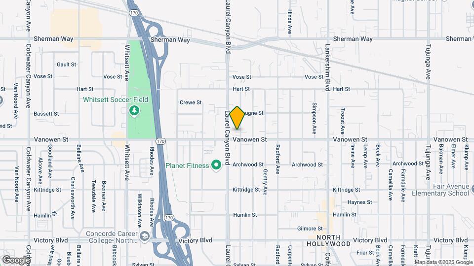 6815 Agnes Ave Map and Location Details