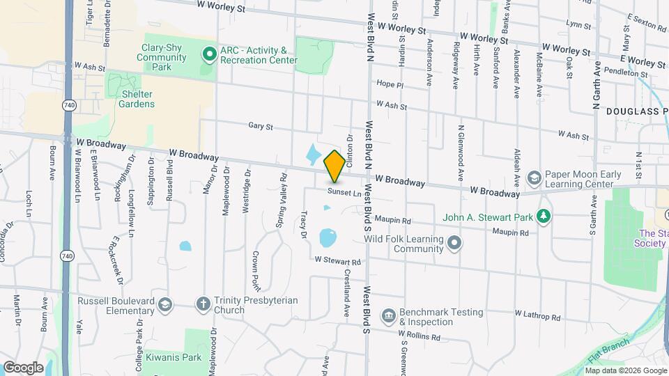 1109 Sunset Ln Map and Location Details