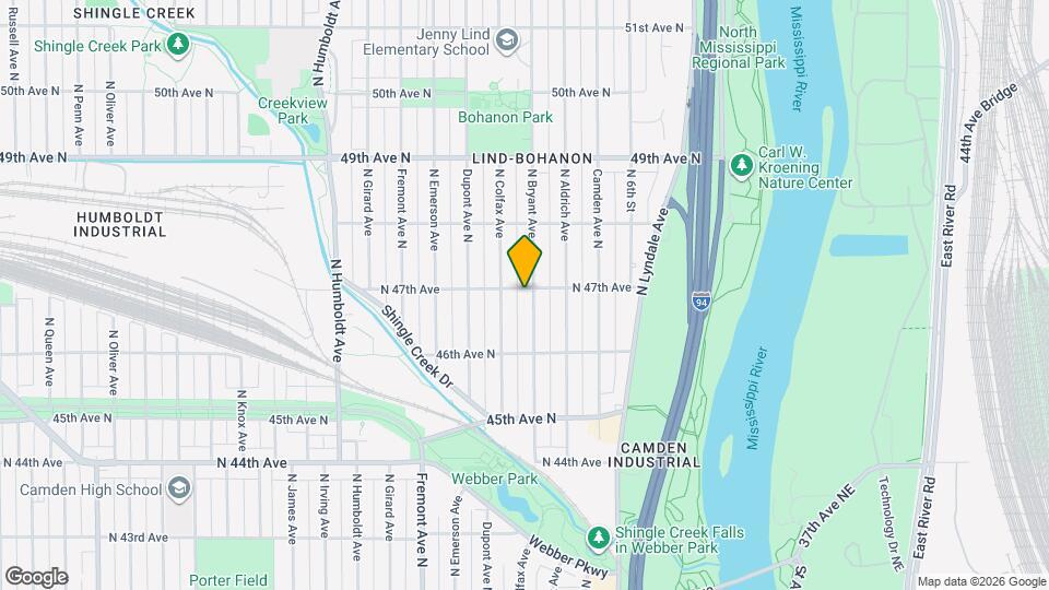 4653 Bryant Ave N, Unit 1 Map and Location Details
