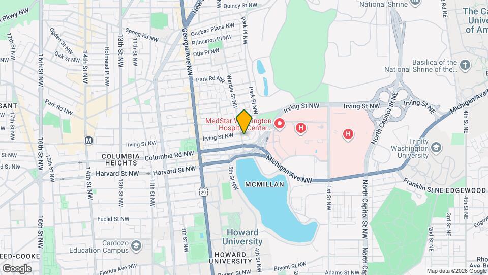 3015 Warder St NW Map and Location Details