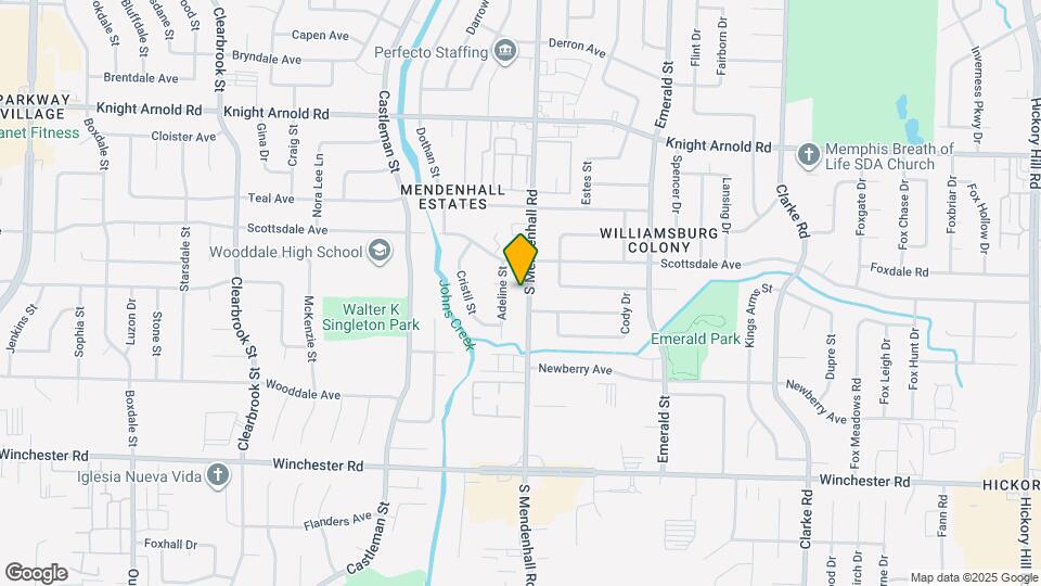 3381 S Mendenhall Rd Map and Location Details