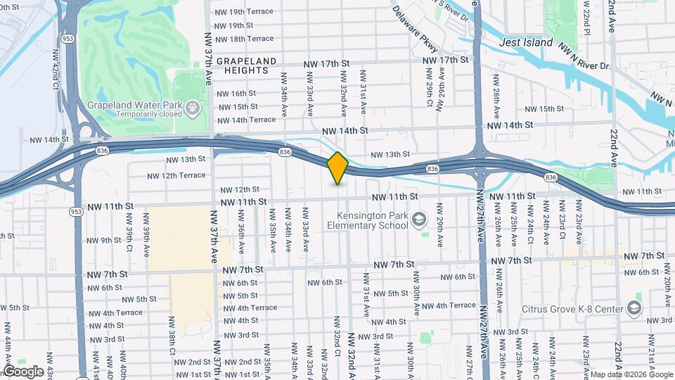 1122 NW 32nd Ct Map and Location Details