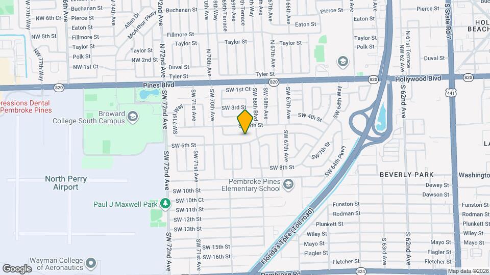 6870 SW 5th Ct Map and Location Details