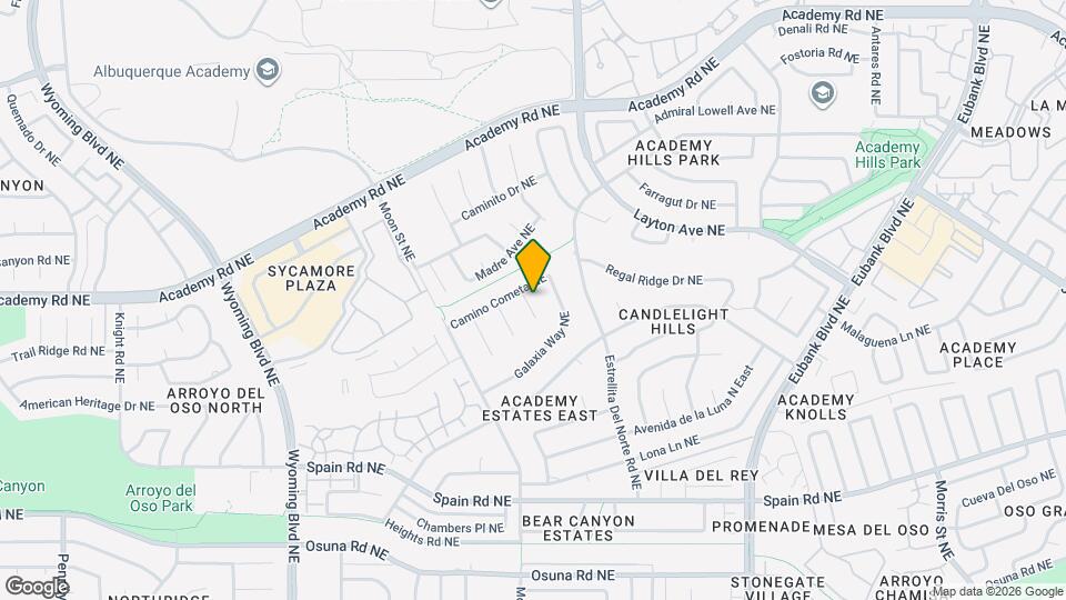 5616 Planeta Ct NE Map and Location Details