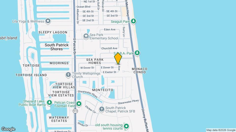 101 E Dover St Map and Location Details