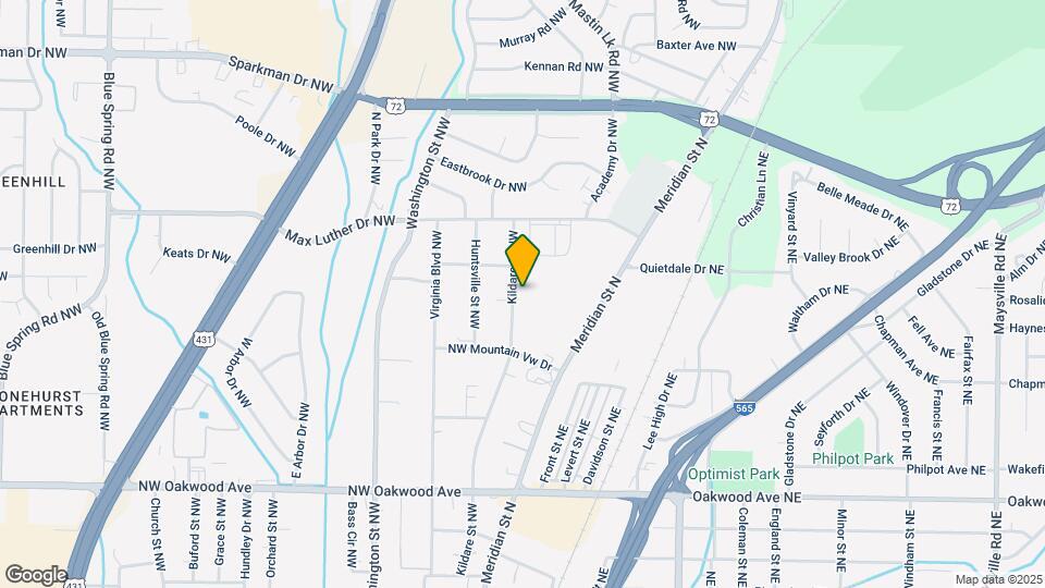 2506 Kildare St NW Map and Location Details
