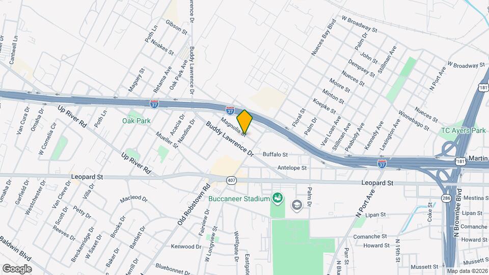 3127 Magnolia St Map and Location Details