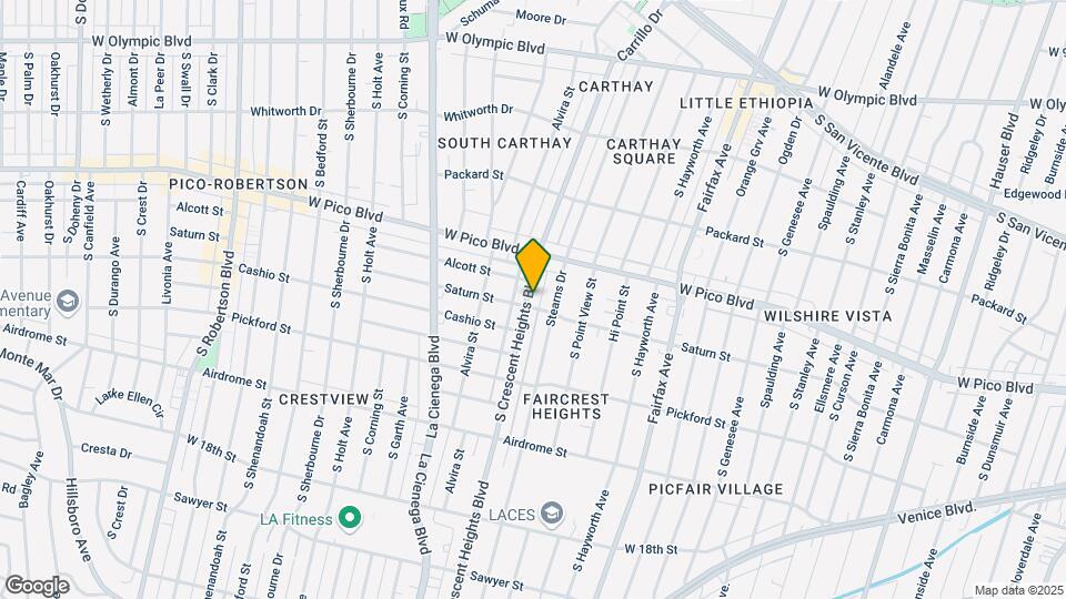 1450 S Crescent Heights Blvd Map and Location Details