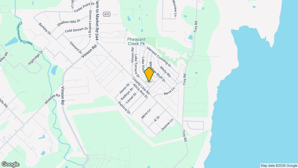 3014 Lake Terrace Dr Mapa y Detalles de la Ubicación