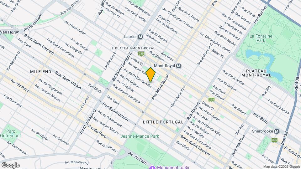 4569 De L'hôtel-De-Ville Av Map and Location Details