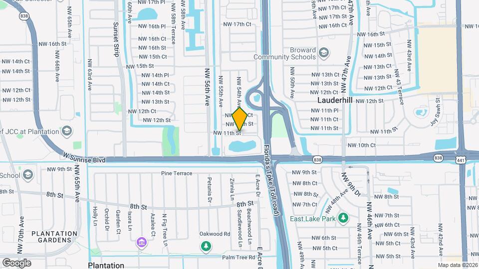 5420 NW 11th St Map and Location Details