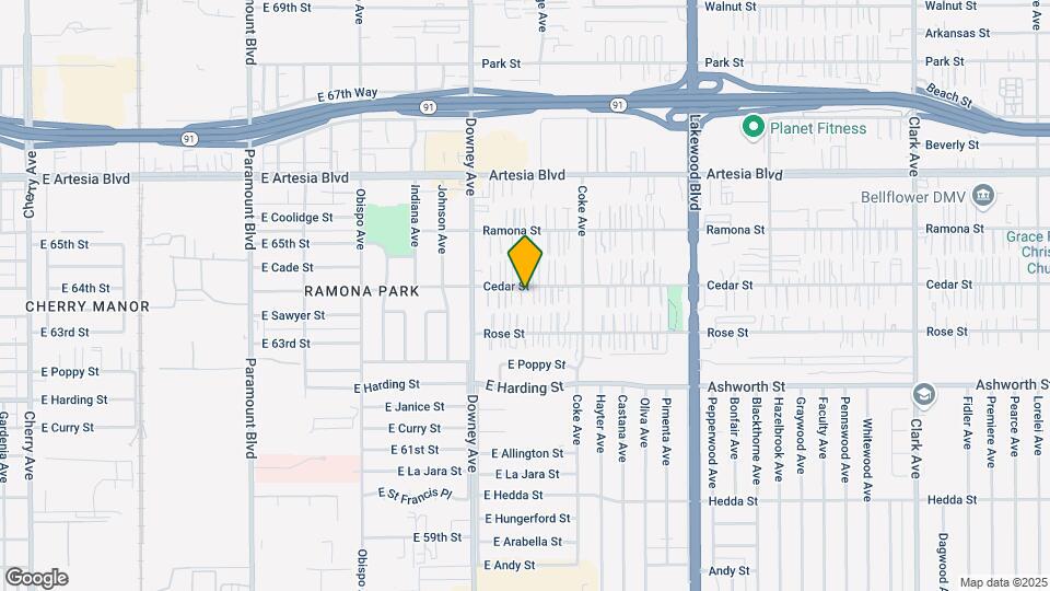 8560 Cedar St Map and Location Details