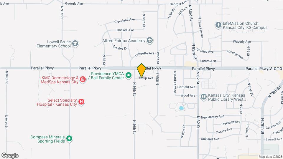 8529 Troup Ave Map and Location Details