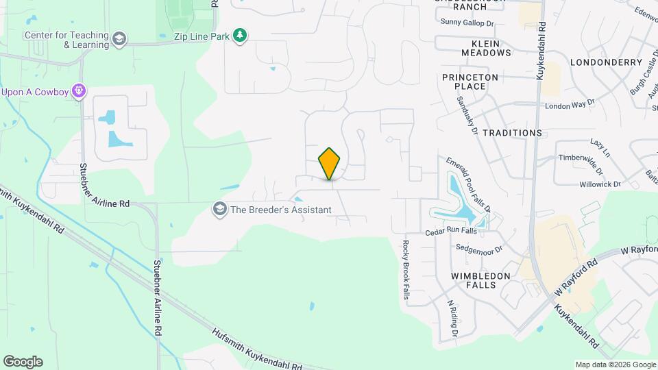 9403 Windward Bluff Way Map and Location Details