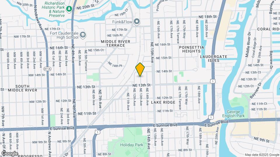 1321 NE 13th Ave Map and Location Details