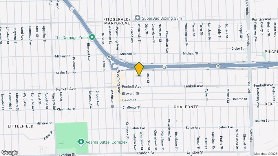 15361 Wisconsin St Map and Location Details