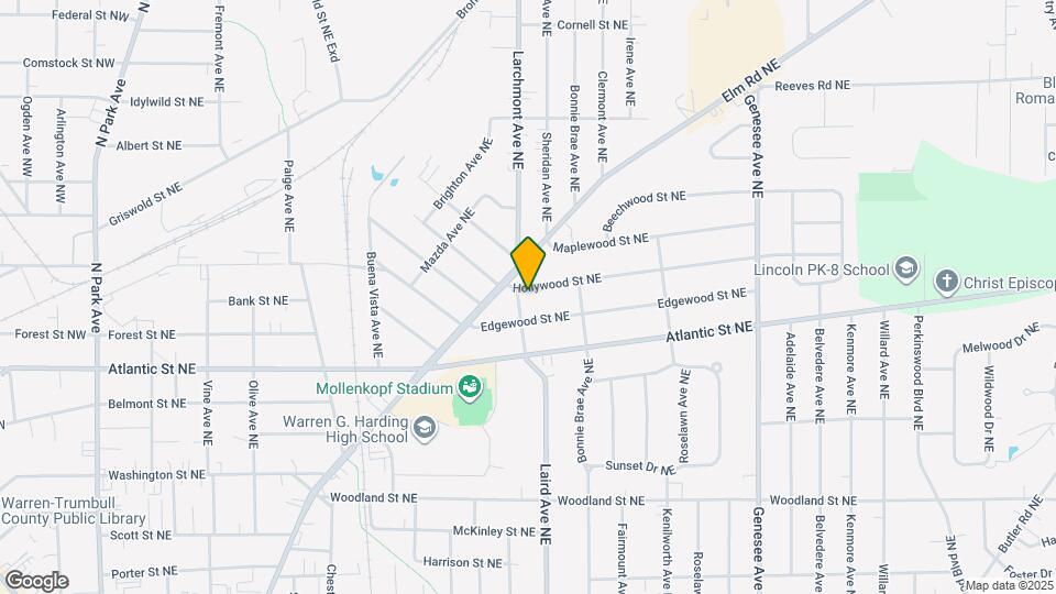 1216 Hollywood St NE Map and Location Details