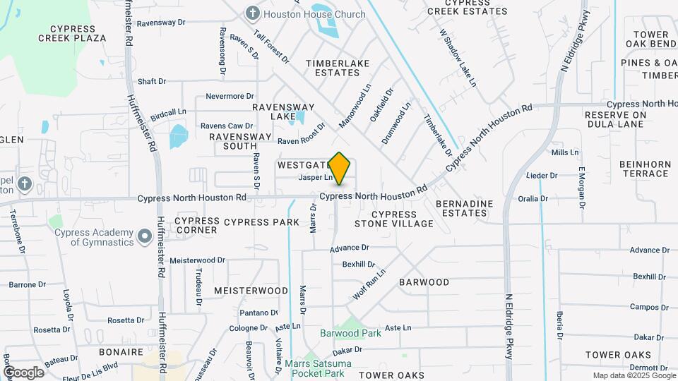 13018 Cypress North Houston Rd Map and Location Details