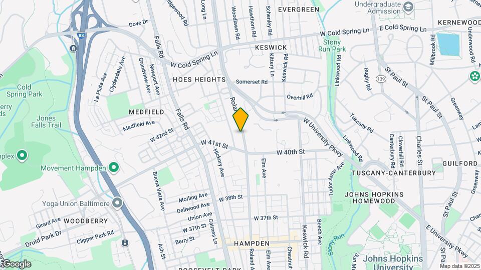 4032 Roland Ave Map and Location Details