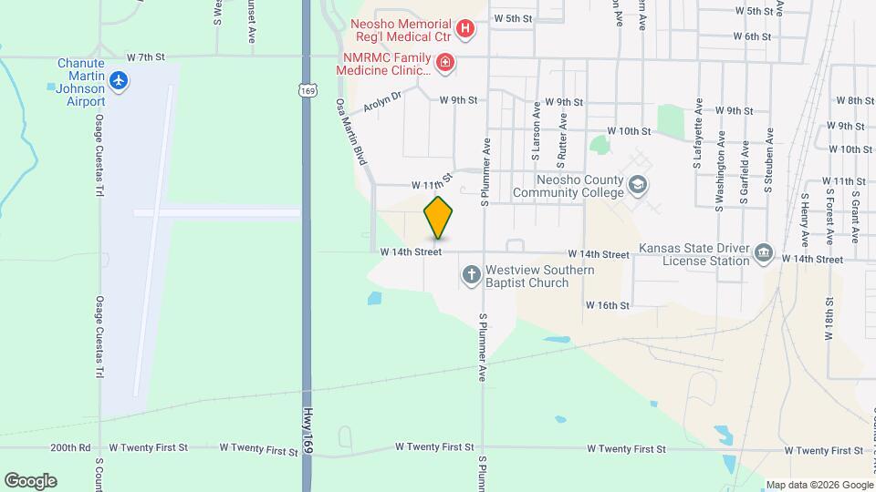 1540 W Fourteenth St Map and Location Details