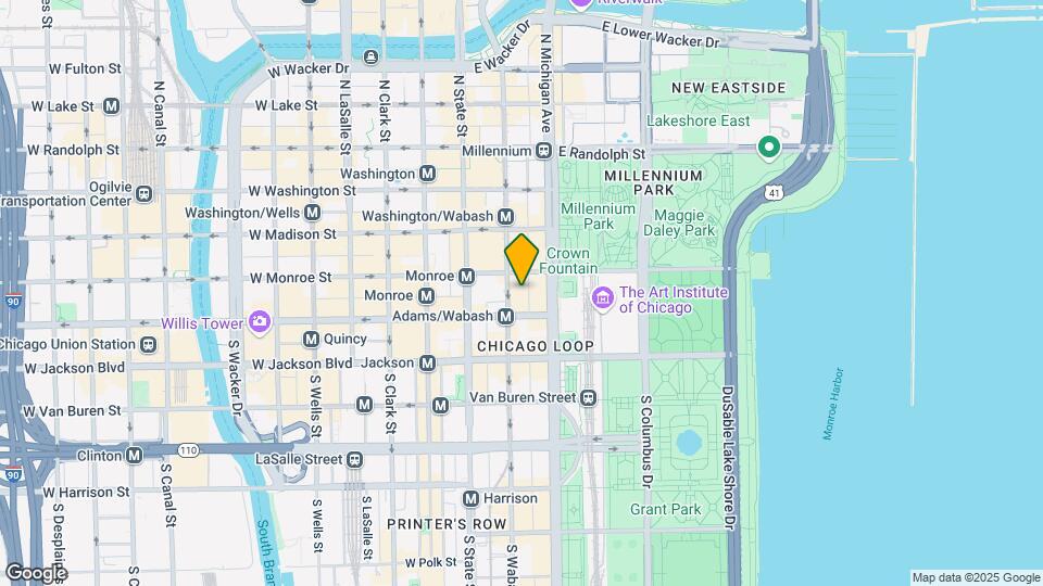 65 E Monroe St, Unit 1118A Map and Location Details