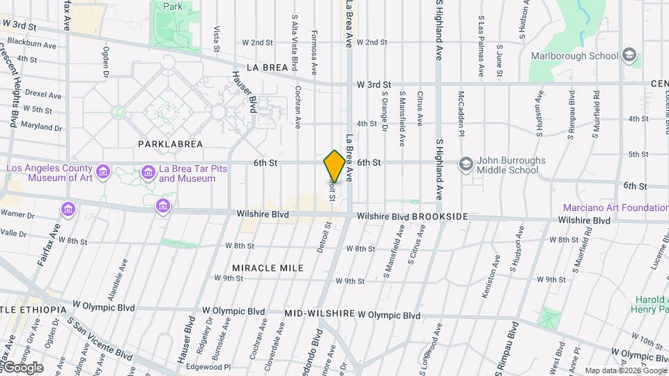 645 S Detroit St Map and Location Details