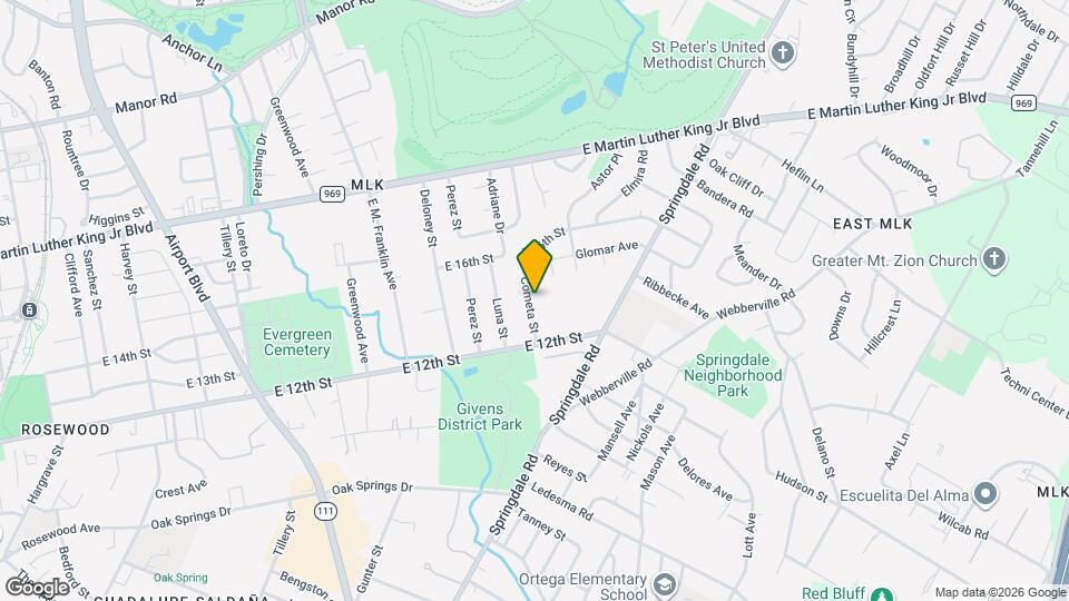 1305 Cometa St Map and Location Details